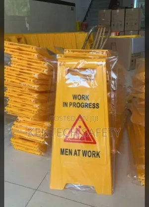 Safety Work In Progress Plastic
