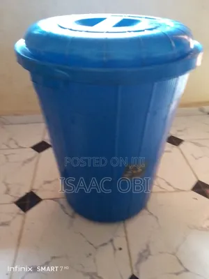 Blue 100 Liter Water Storage Gallon and Black 80 Liter Water Gallon