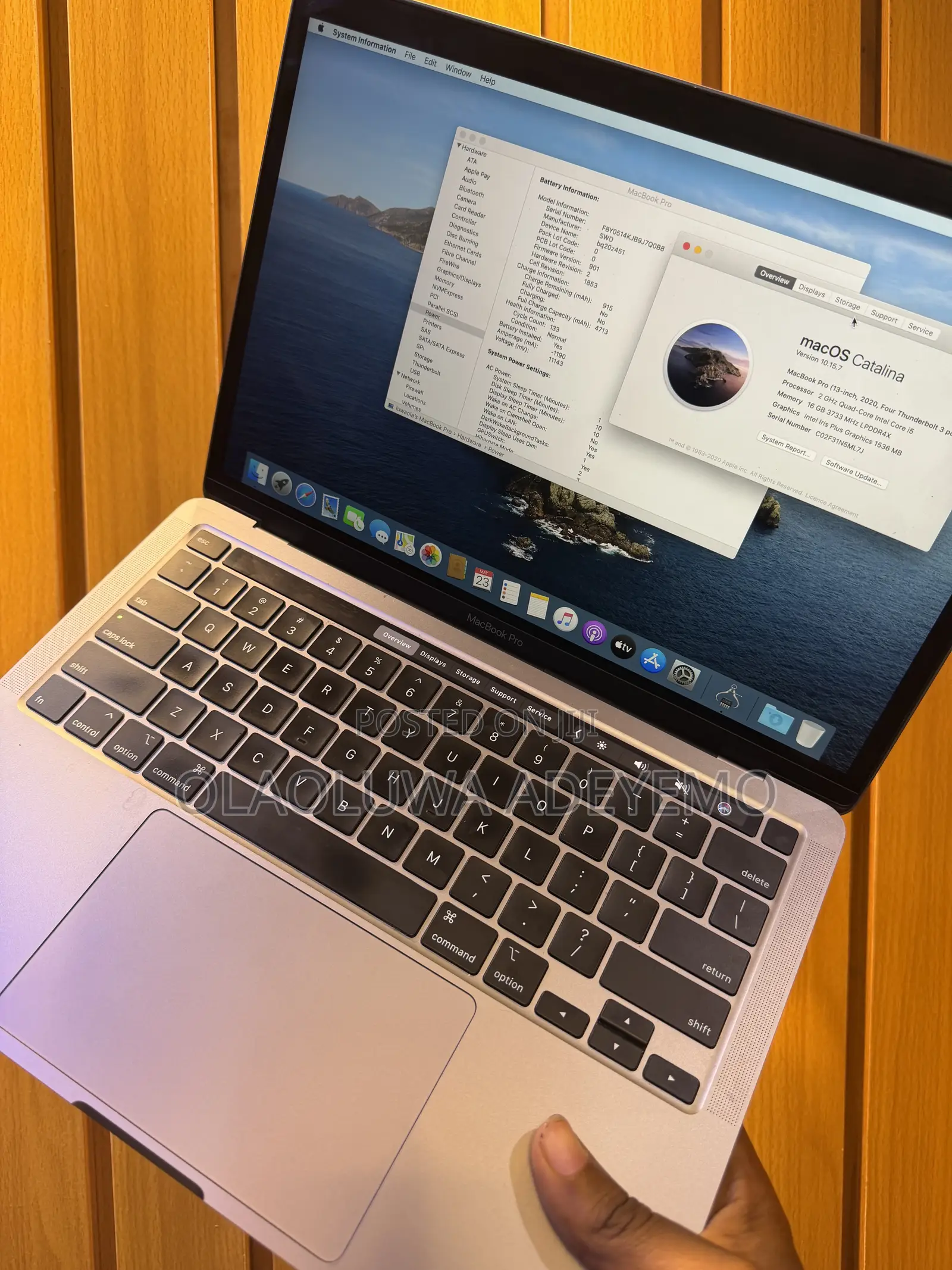 Laptop Apple MacBook Pro 2020 16GB Intel Core i5 SSD 1T