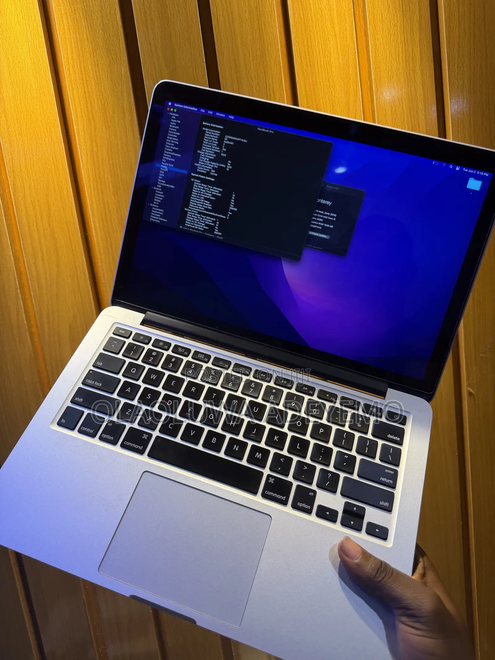 Laptop Apple MacBook Pro 2015 8GB Intel Core i5 SSD 500GB