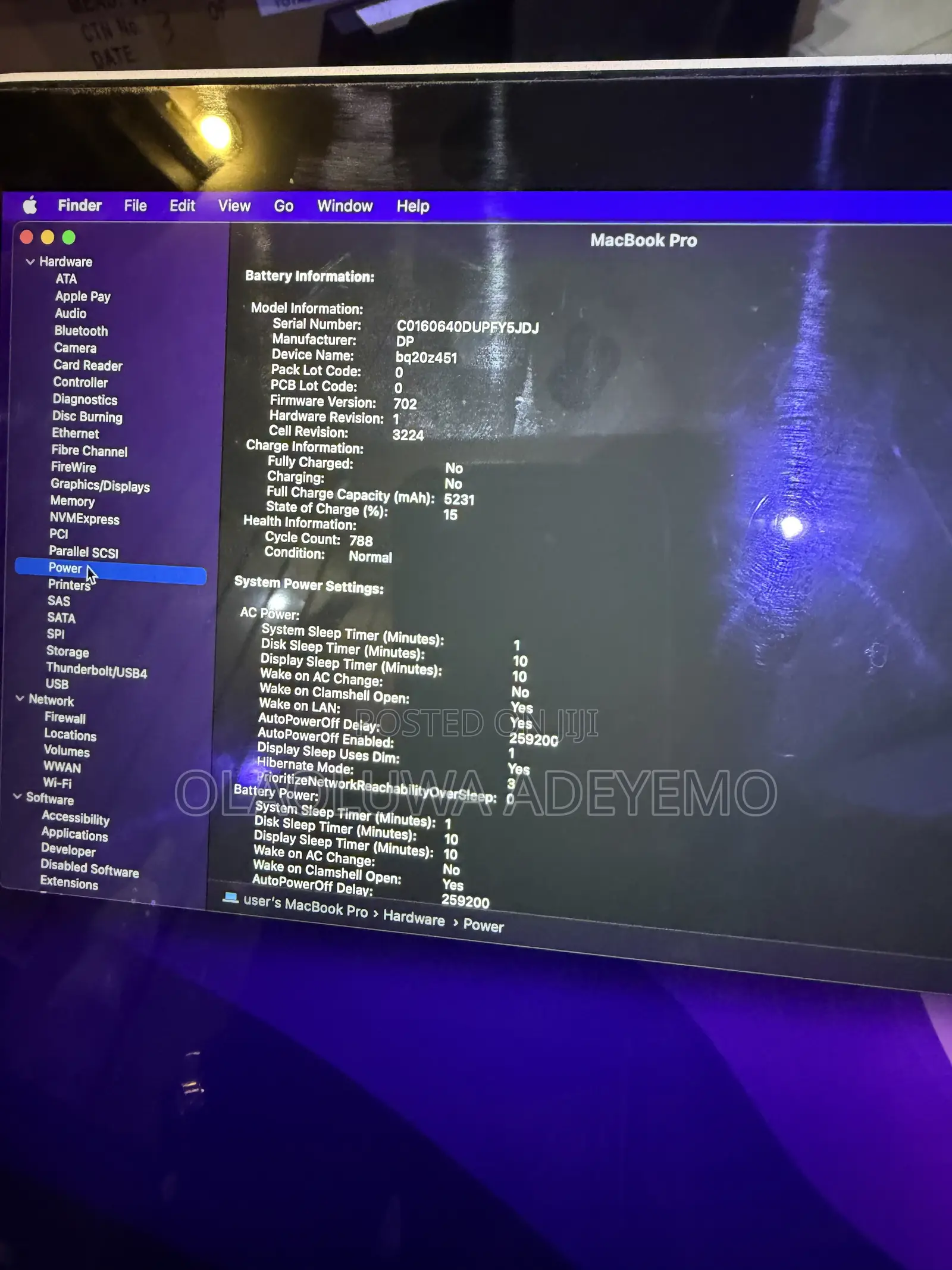 Laptop Apple MacBook Pro 2015 8GB Intel Core i5 SSD 500GB