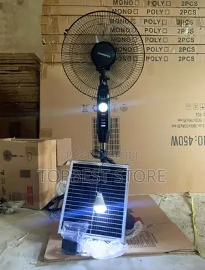 Solar Rechargeable Standing Fan