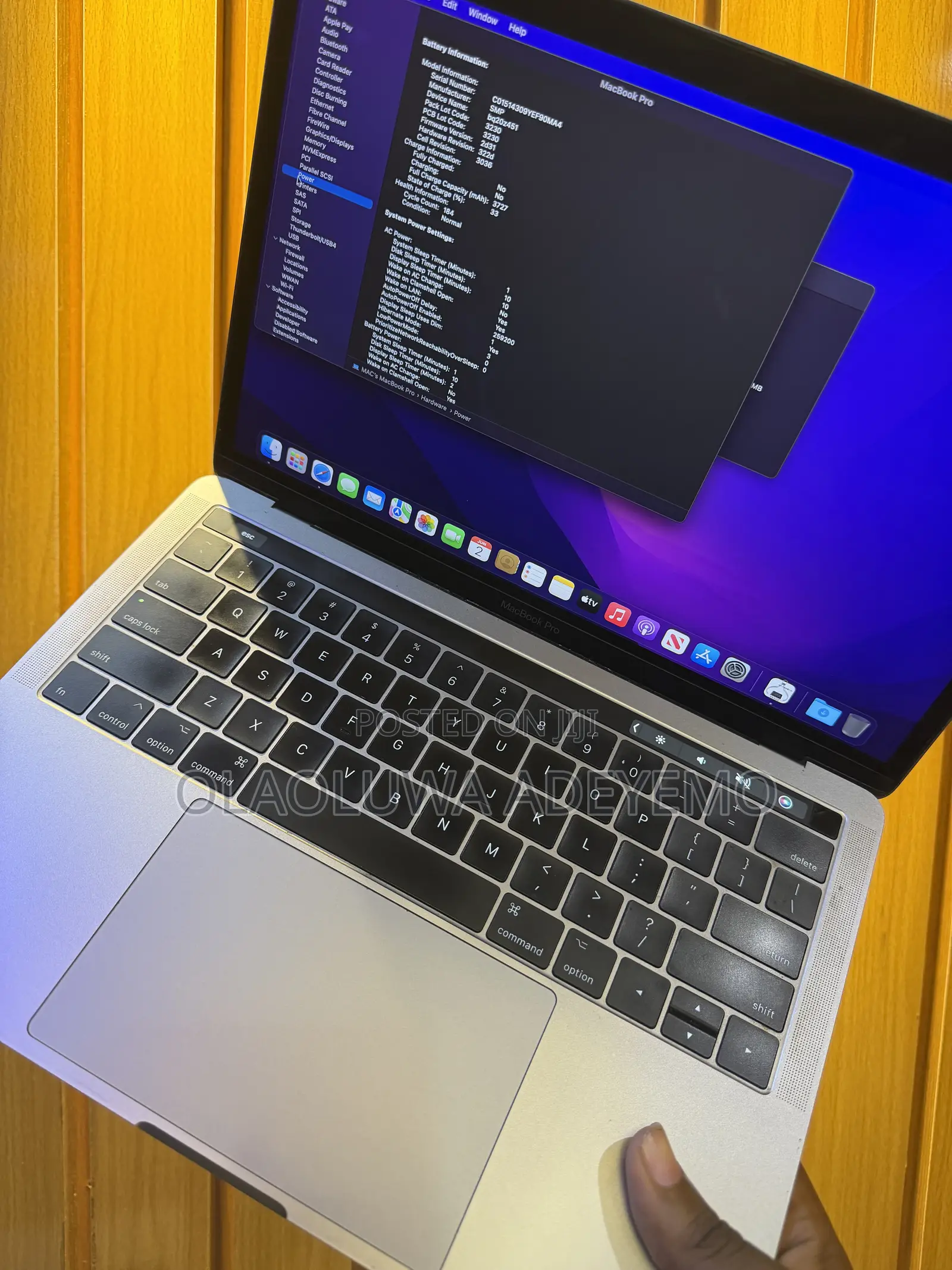 Laptop Apple MacBook Pro 2017 16GB Intel Core i7 SSD 500GB