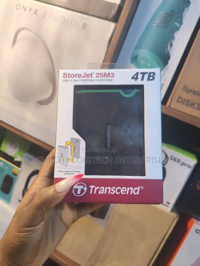 Transcend Storejet 25m3 4tb Rugged External Hard Drive