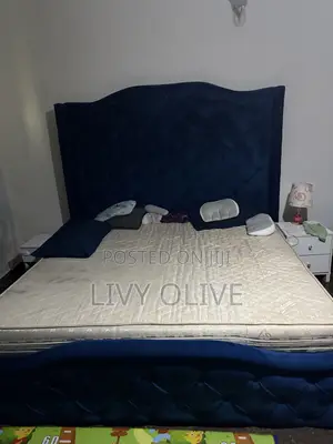 A Neatly Used 6 by 6 Bedframe (Comes With Used Vitafoam Mattress)