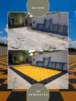 Modular Plastic Flooring Tiles