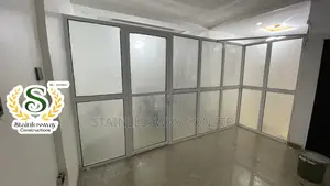 Office Glass Partition With White Aluminum Profile