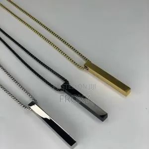 Minimalist Bar Pendant Necklace