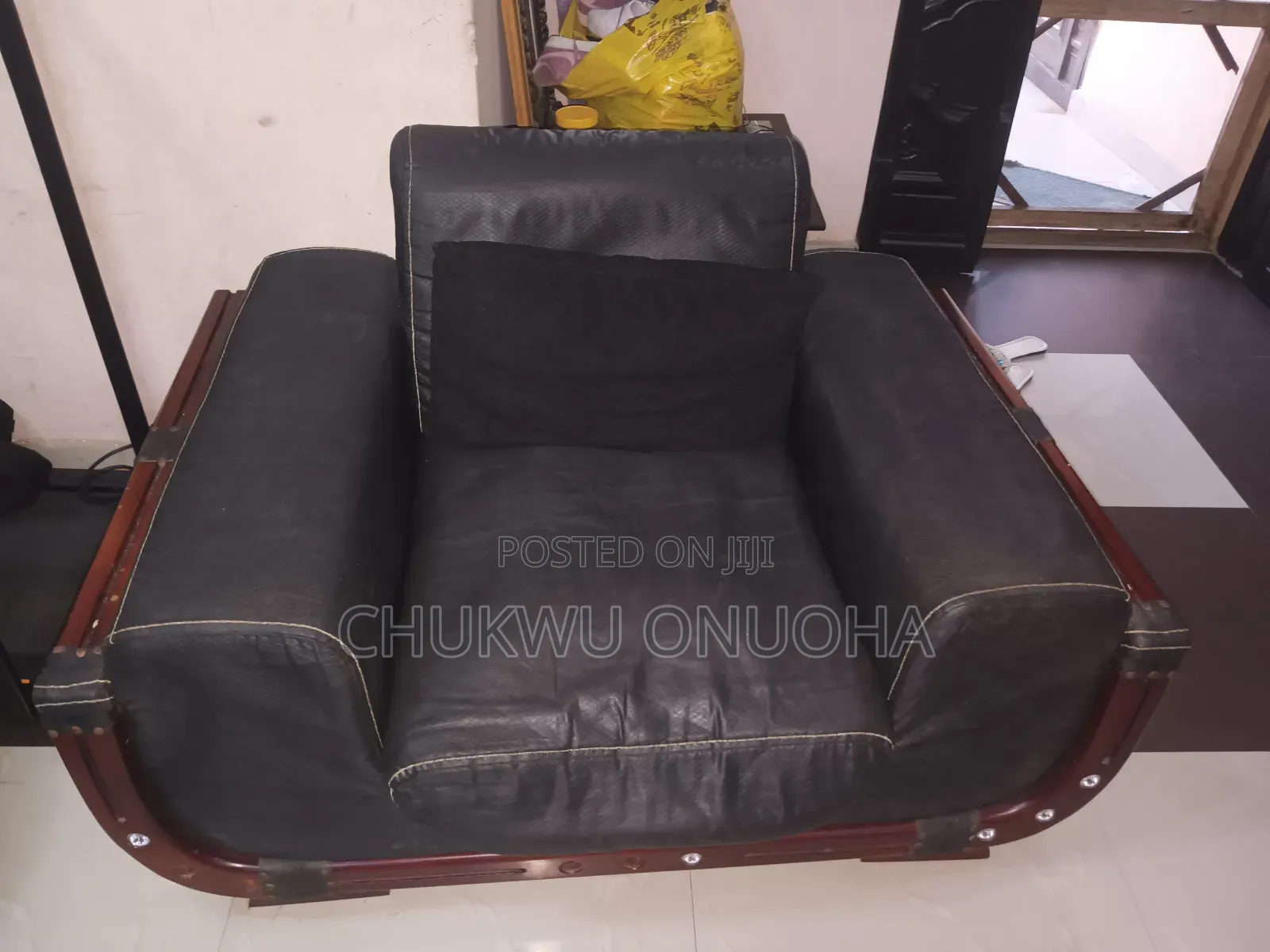 Leather Chair Set