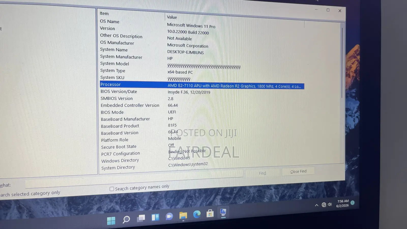 Laptop HP 15 8GB AMD HDD 500GB