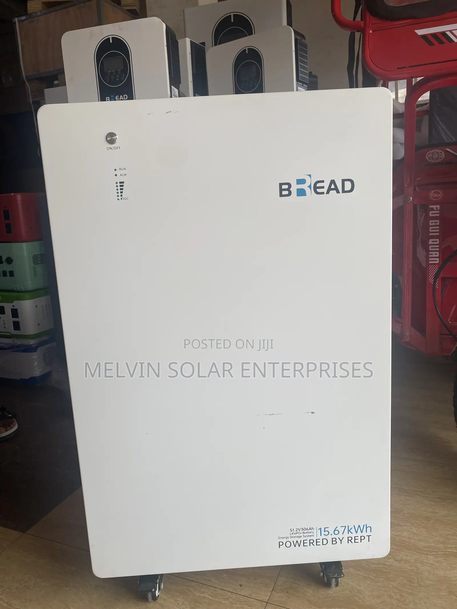 15.67kwh 51.2v Bread Solar Lithium Ion Phosphate Batteries
