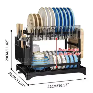 Plate Rack With Cutlery Holder