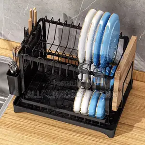 Plate Rack With Cutlery Holder