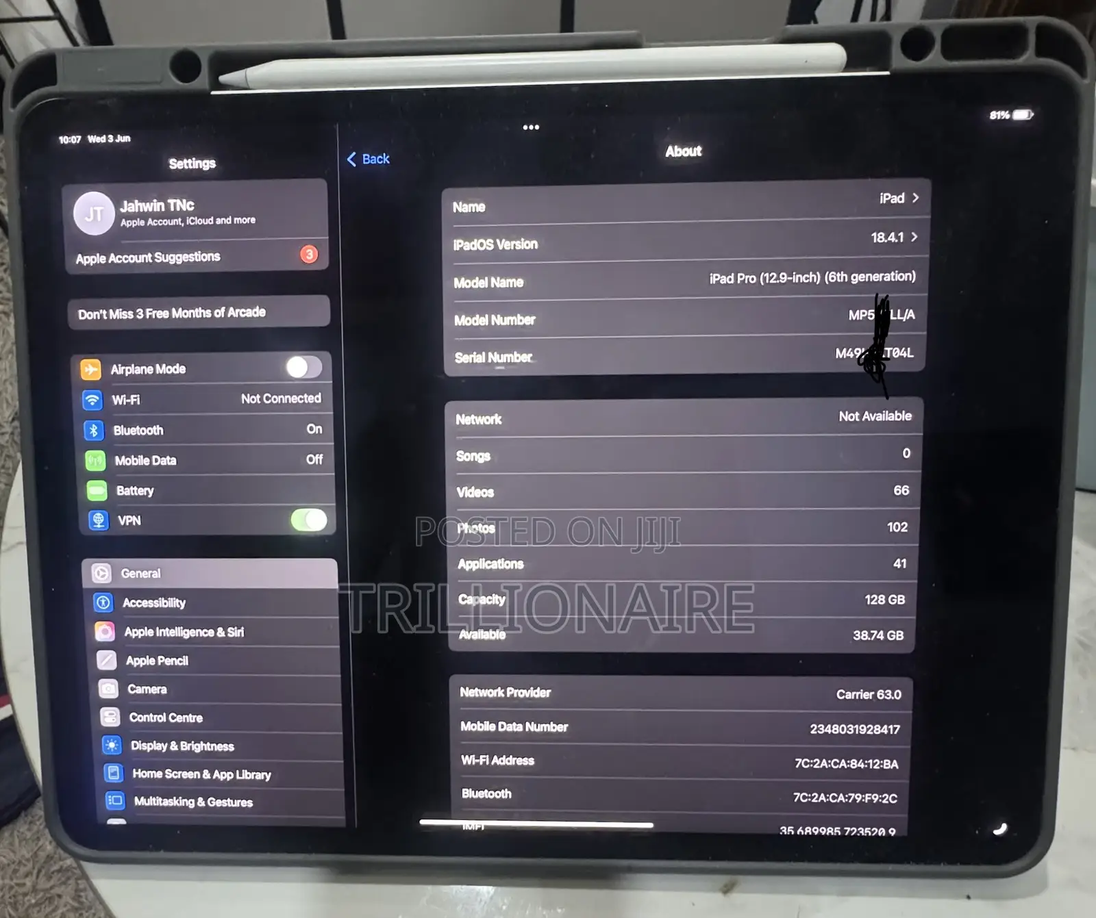 Apple iPad Pro 128 GB Gray