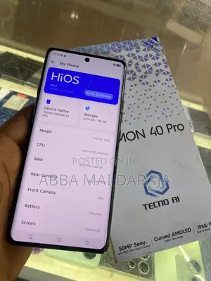 Tecno Camon 40 Pro 4G 256 GB Gray