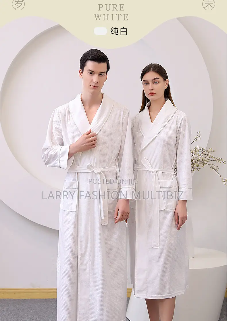 Waffle Cotton Bathrobe