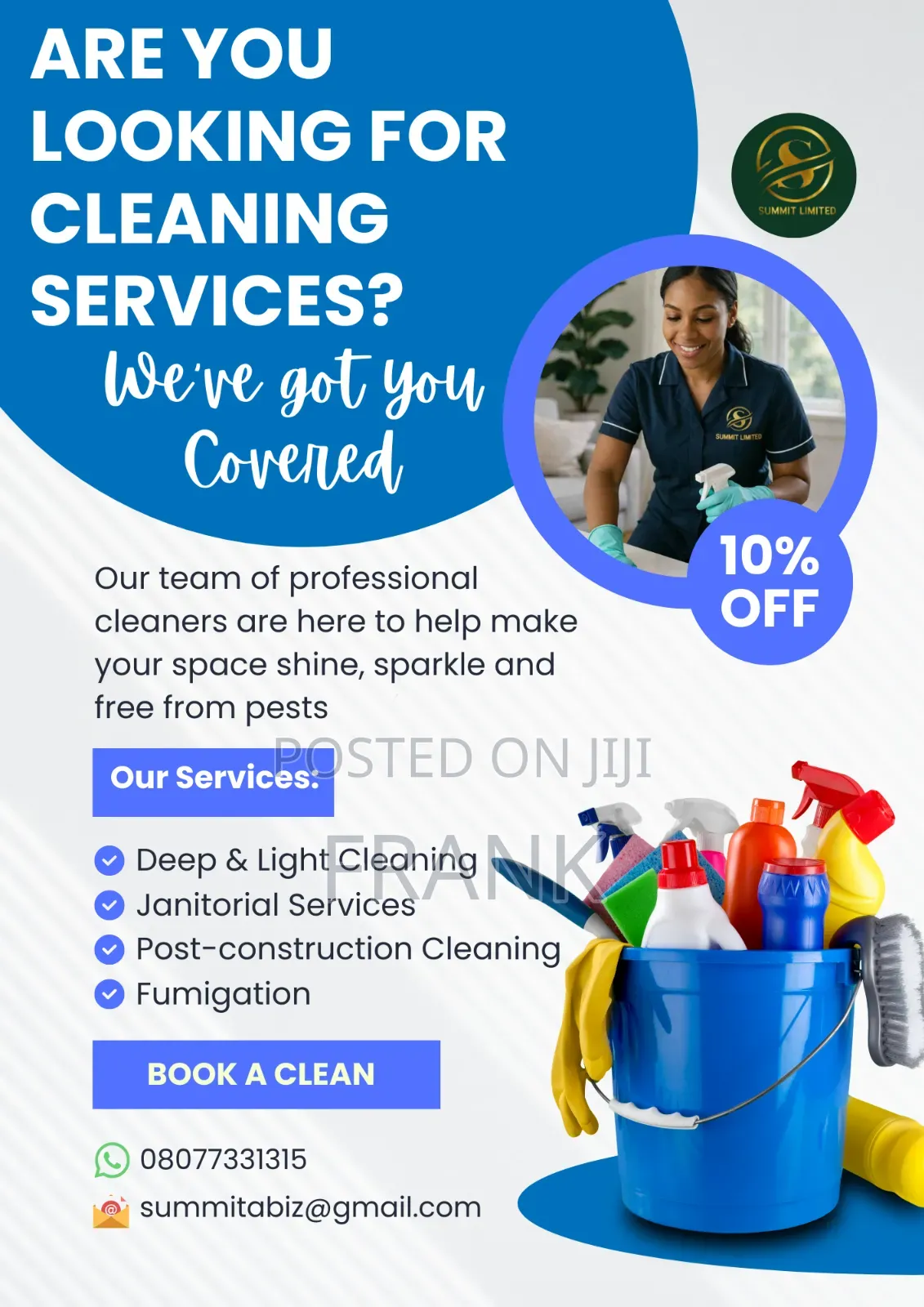 Cleaning and Fumigation