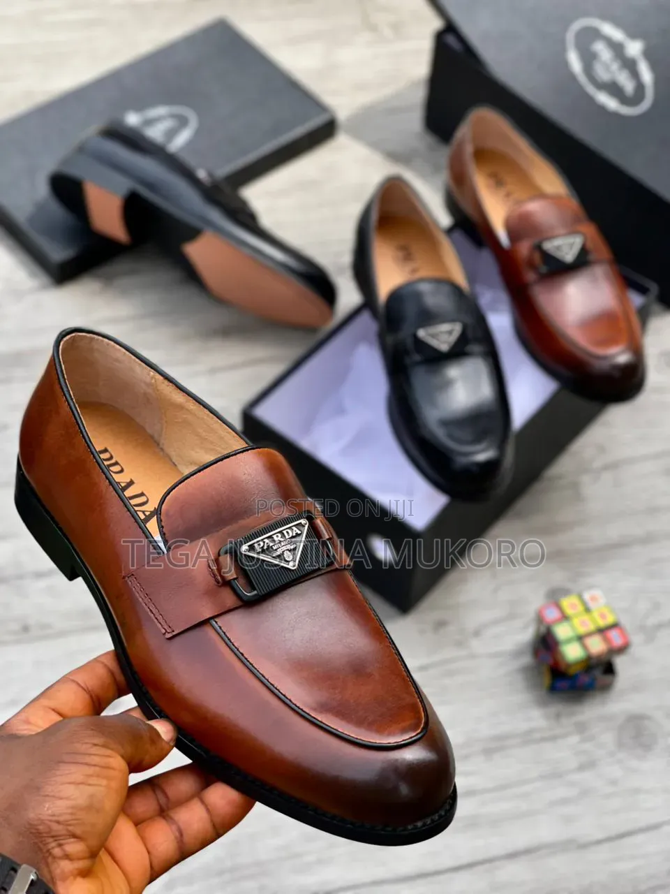 Luxury Prada Men's Flat Shoes