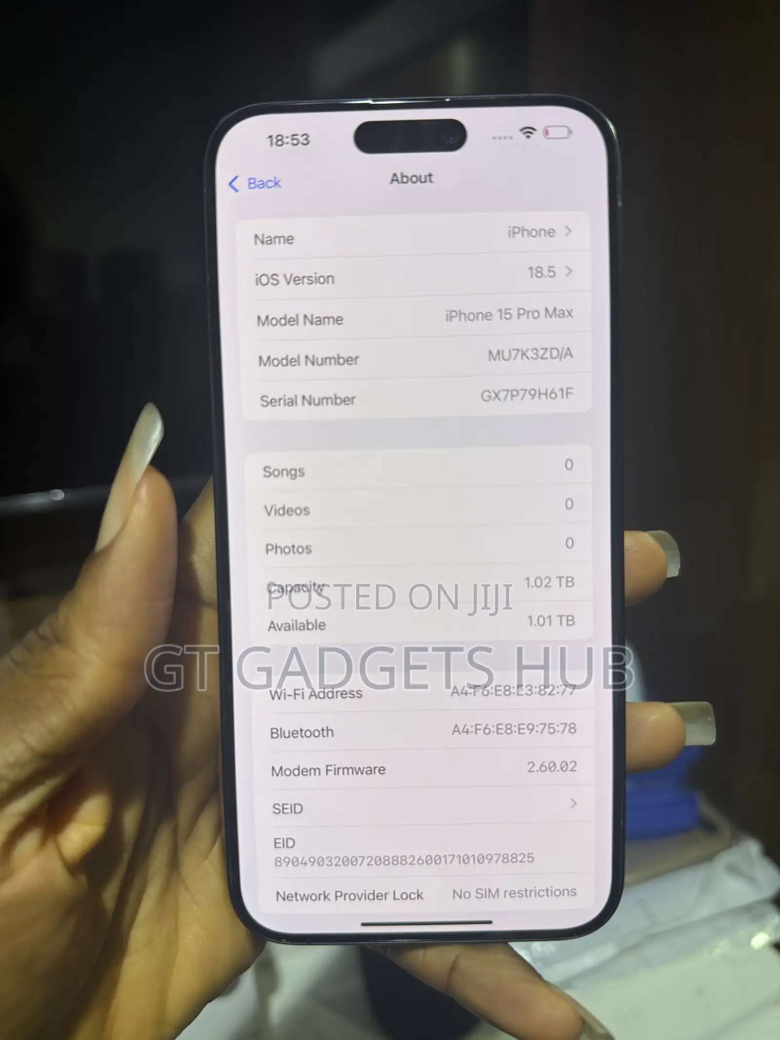 Apple iPhone 15 Pro Max 1 TB Gray