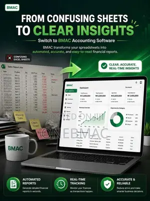 Switch From Confusing Excel Sheets to Bmac Accounting Software
