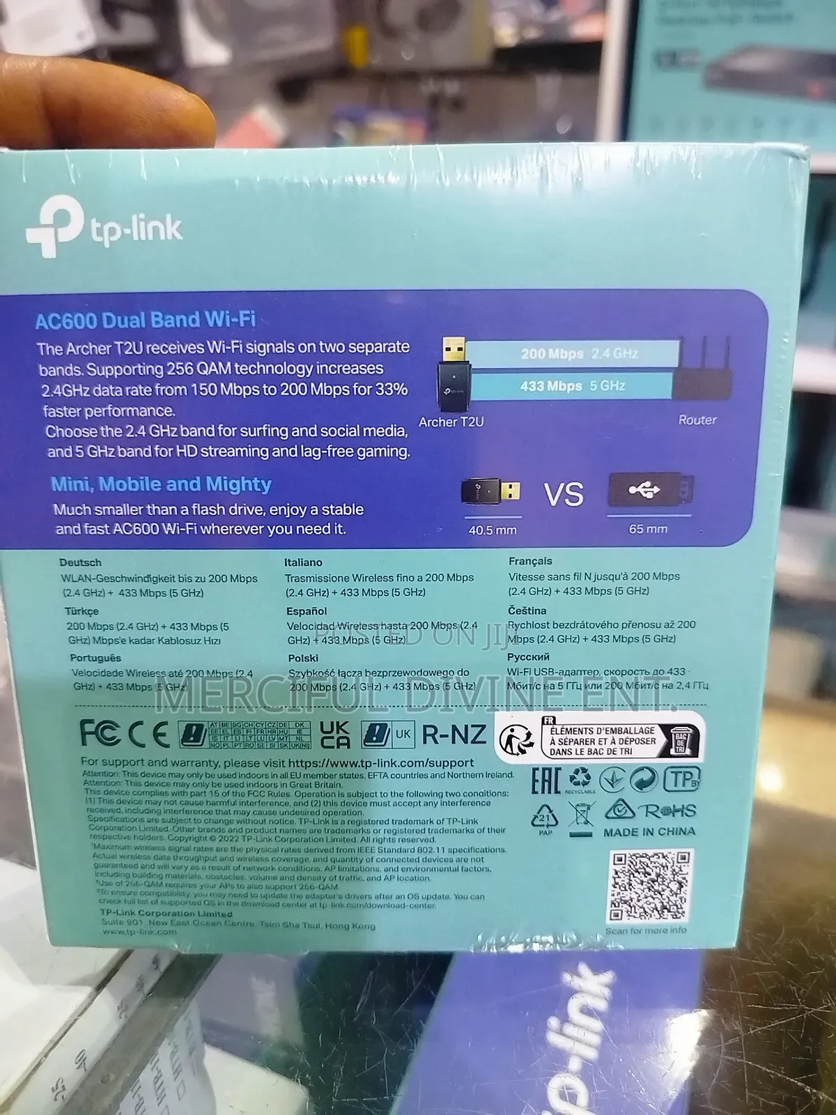 Tp-link T2u Ac600 Archer 433mbps 5g Usb 2.0
