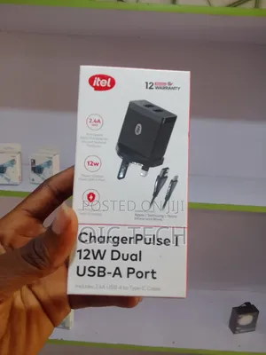 Itel Charger Pulse 1 12w Dual Usb-a Port Charger