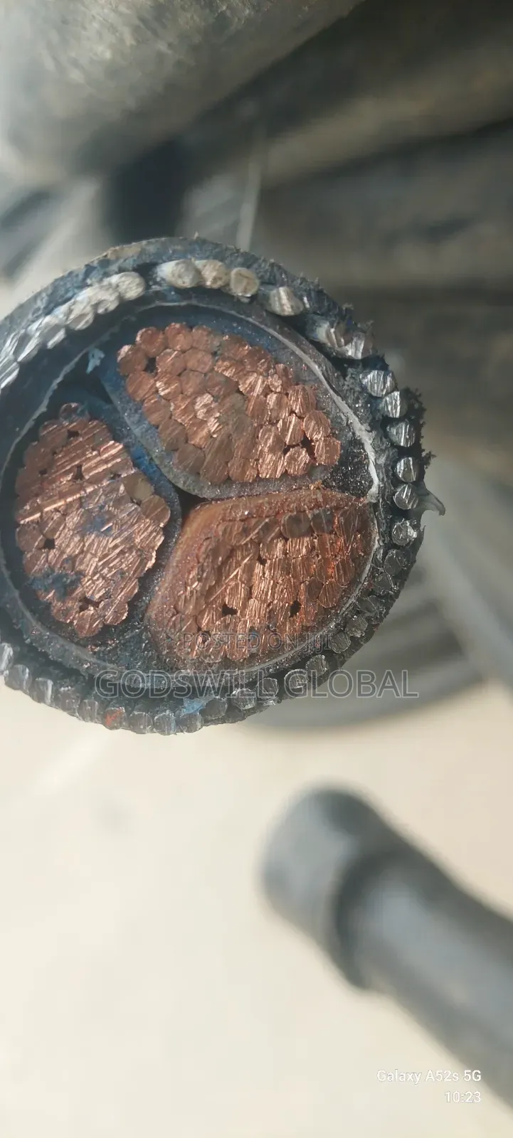 185mmx3core Amoured Cable