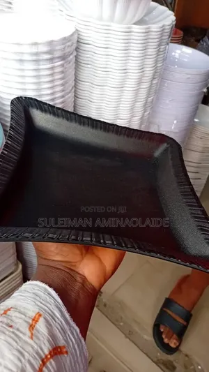 Unbreakable Plates Black Colour 12pcs