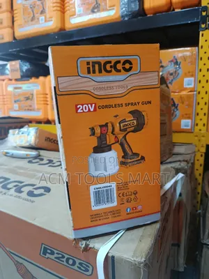 Ingco Cordless Spray Gun Csgli20042 – 20v Battery Paint Sprayer