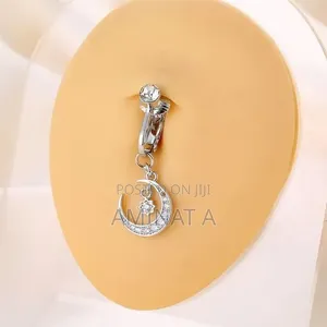 Non Pierce Zirconia Belly Button