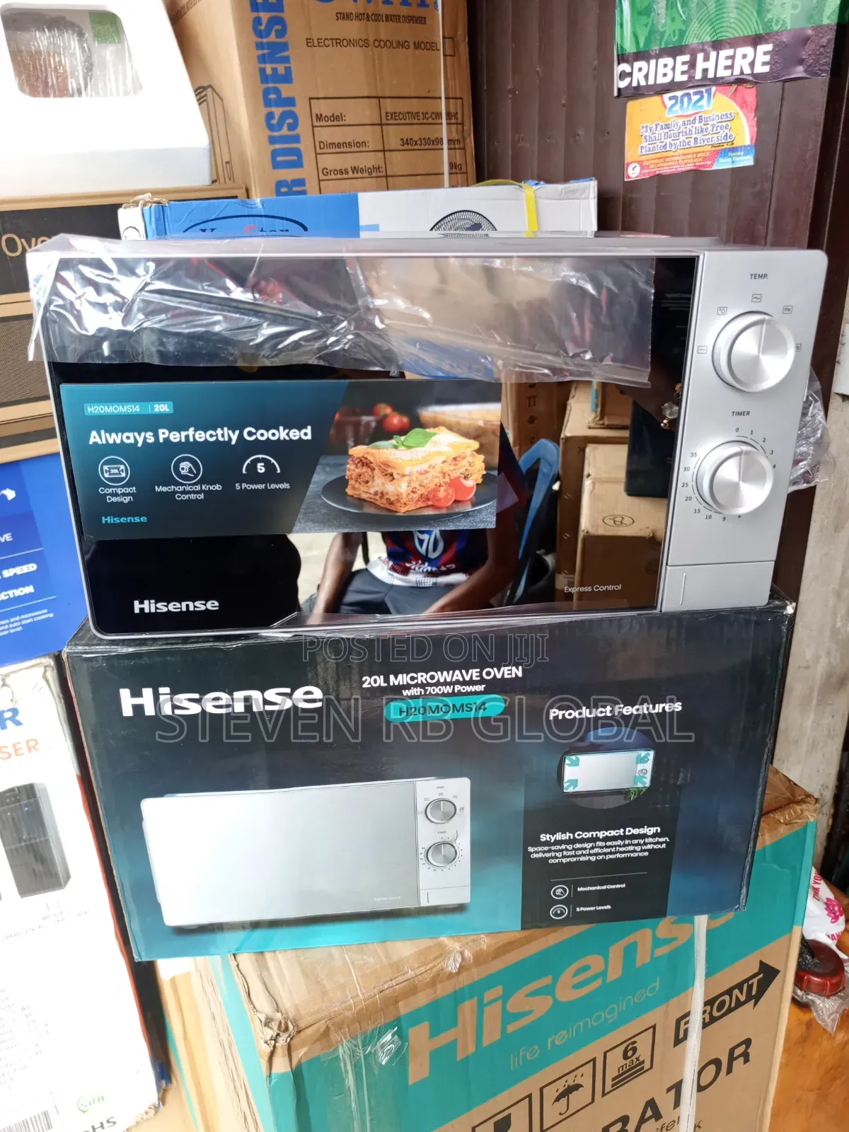 Hisense Microwave 20l | 20moms10-H (Manual) – Silver