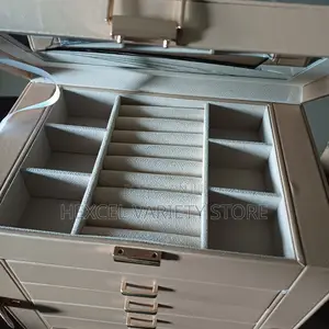 6 Layer Leather Jewellery Box