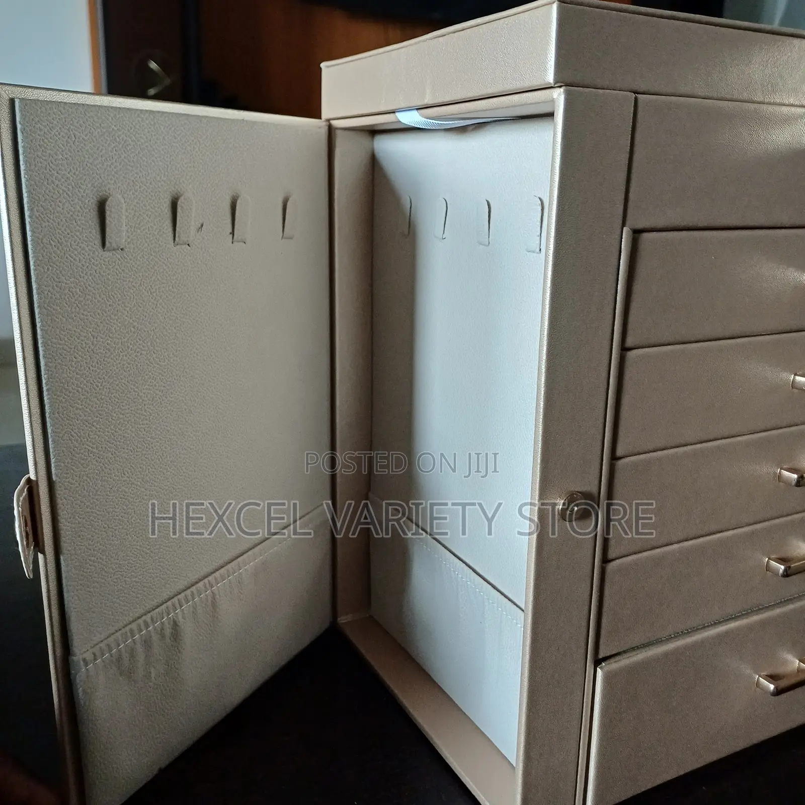 6 Layer Leather Jewellery Box