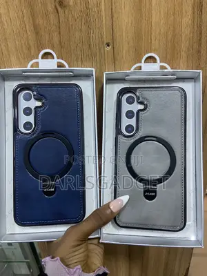 Luxury Leather Case With Ring Stand for Samsung S24 Plus/S25 Plus