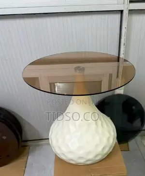 Luxury Accent Glass Side Stool