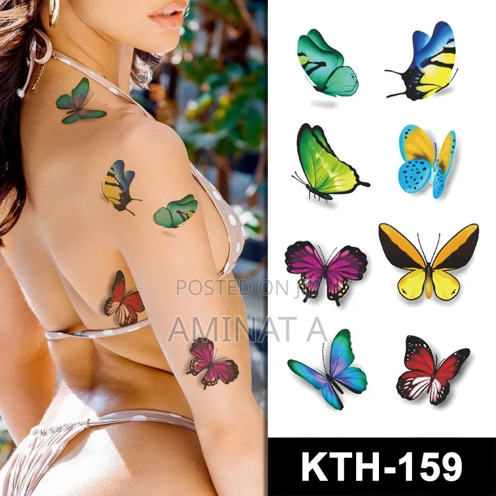 Colorful Temporary Tattoo Art Stickers