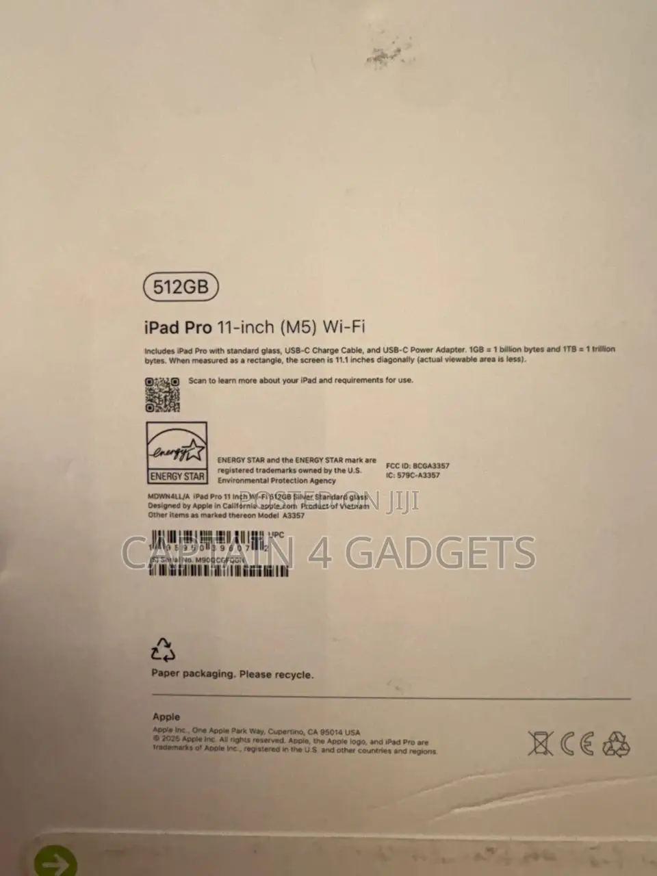 New Apple iPad (2025) 512 GB Silver