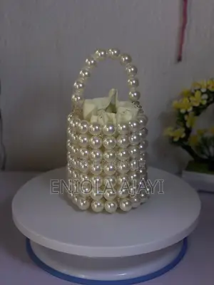 Pearl Bucket Beaded Bag