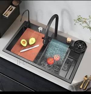 Luxury Black Smart Kitchen Sink With Faucet