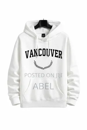 Vancouver White Hoodie — Stylish Comfortable.