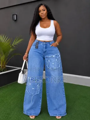 Quality Women Baggy Jeans Available in Diffe Sizes and Designs