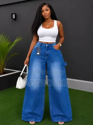 Quality Women Baggy Jeans Available in Diffe Sizes and Designs