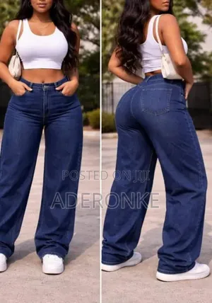 Demin Women Baggy Jeans Available in Different Designs and Sizes