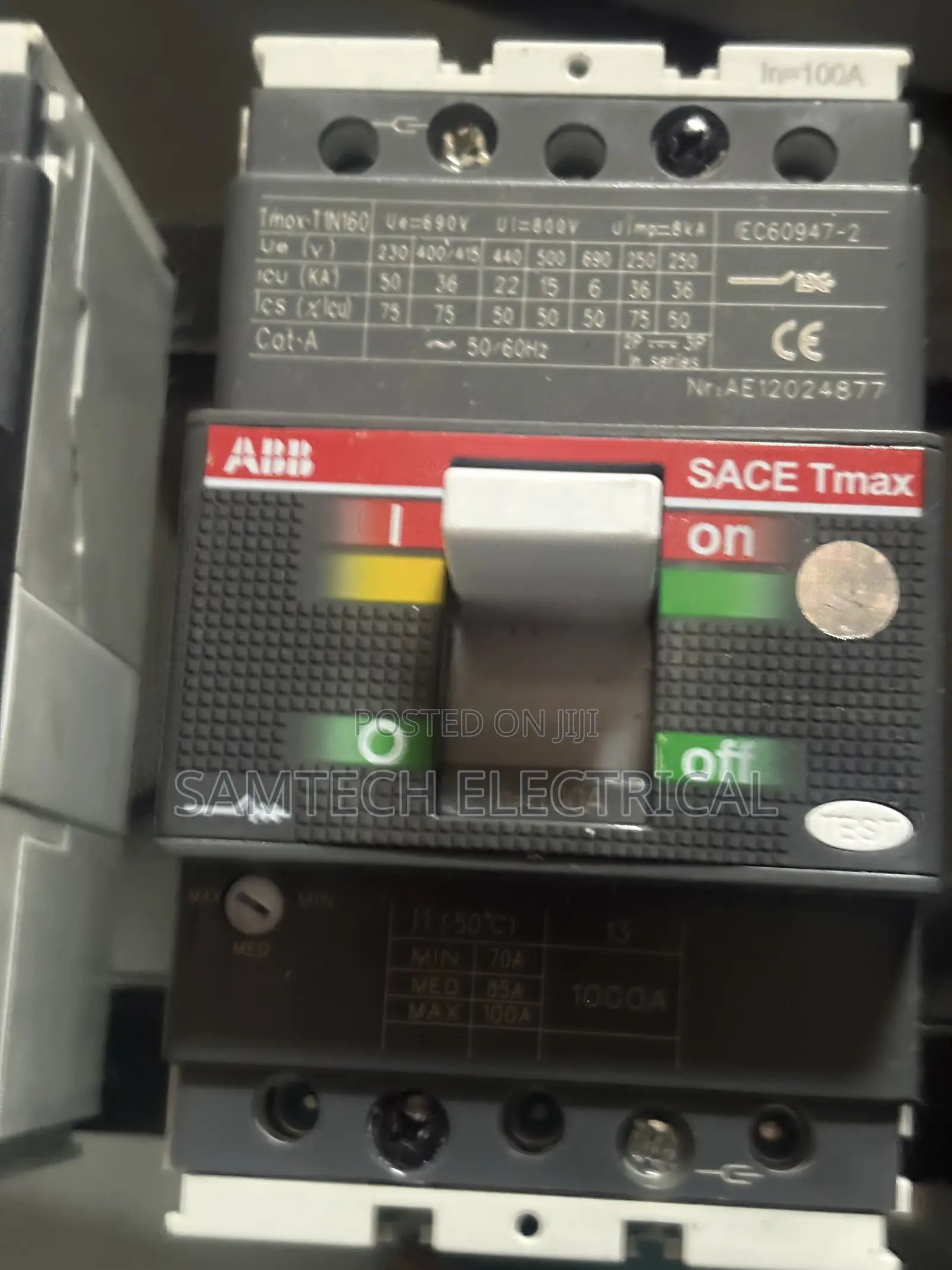 100 Amps Abb Breaker 800v