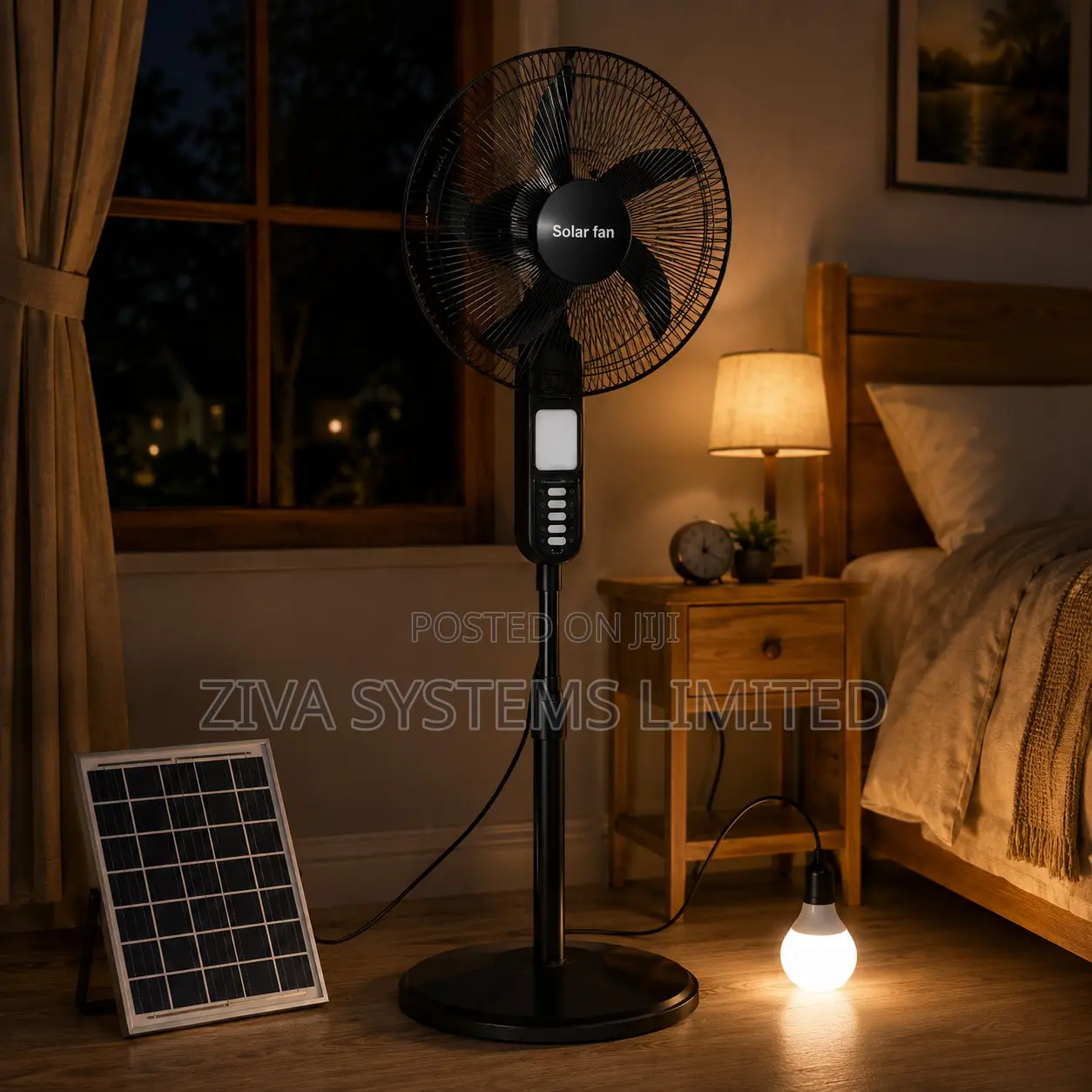 Jd Jindian 16'' Solar Fan