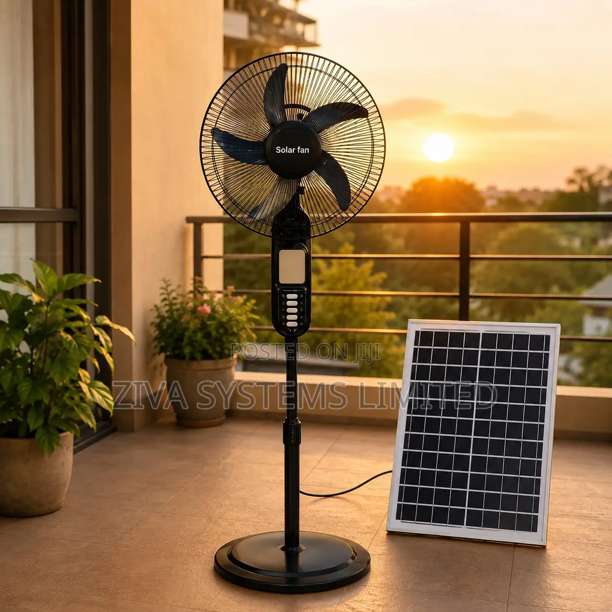 Jd Jindian 16'' Solar Fan