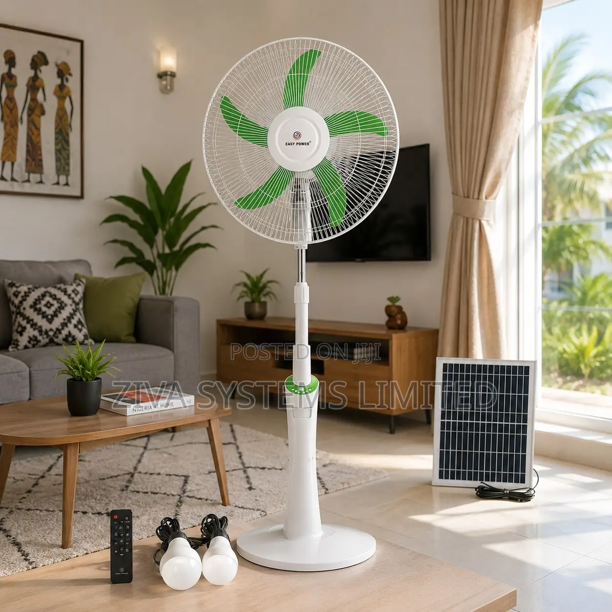 Easy Power Rechargeable Stand Fan 18''