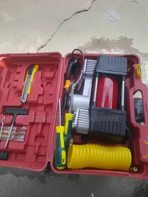Portable Double-Cylinder Car Air Compressor Kit