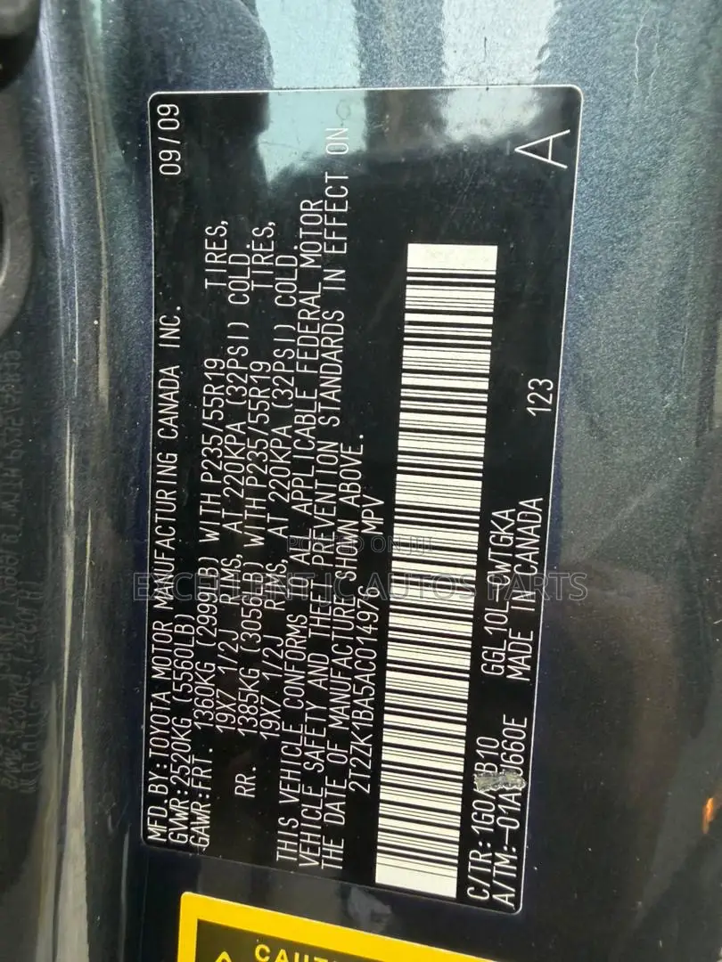 Lexus RX 2010 Black