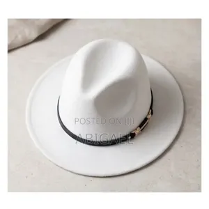 Classic White Felt Fedora